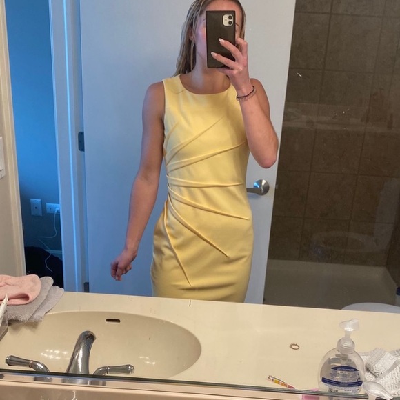 Calvin Klein Yellow Dress - Picture 3 of 5
